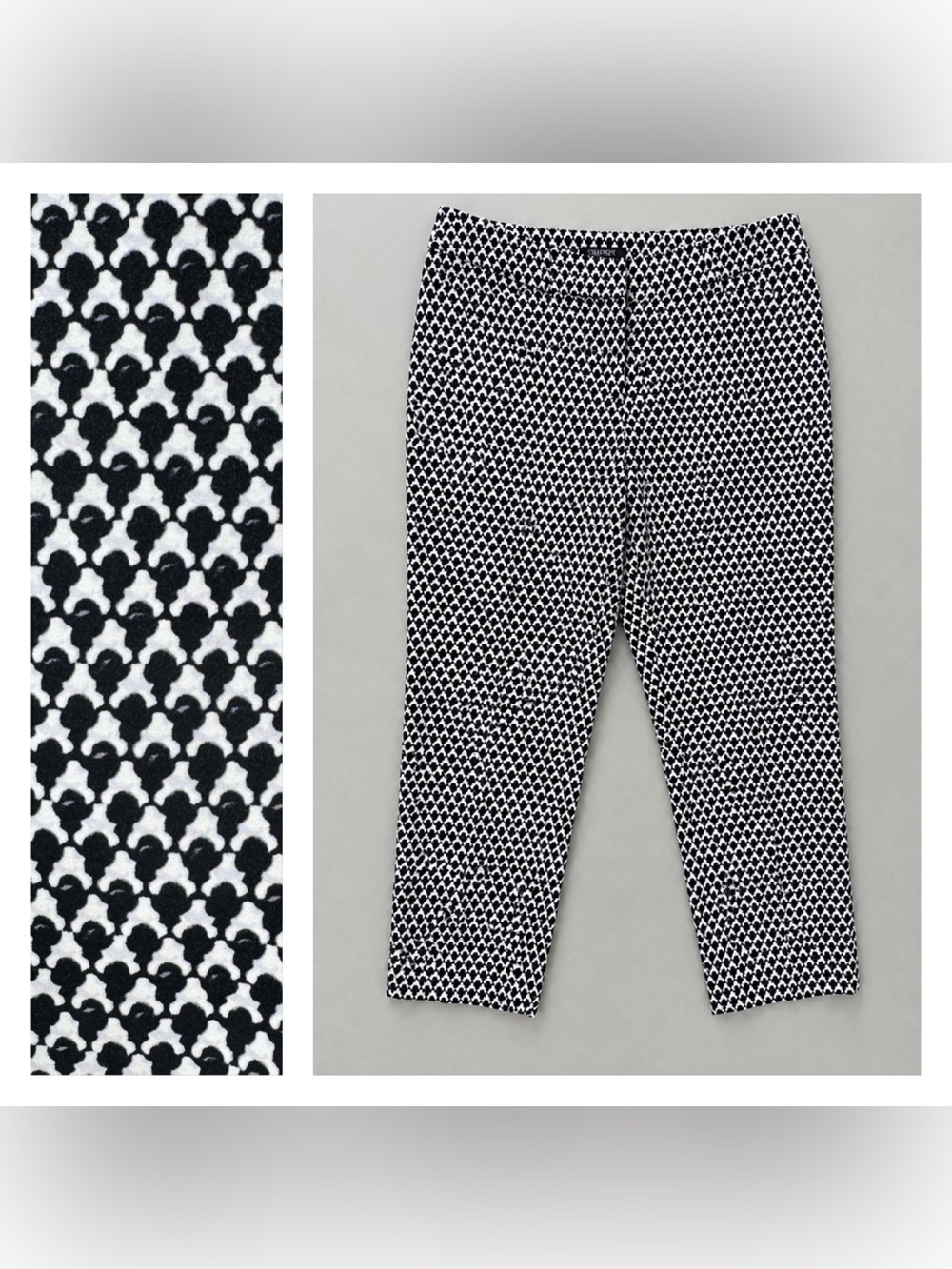 White House Black Market Womens Slim Ankle Pants Size 8 Preppy Coastal Fisherman